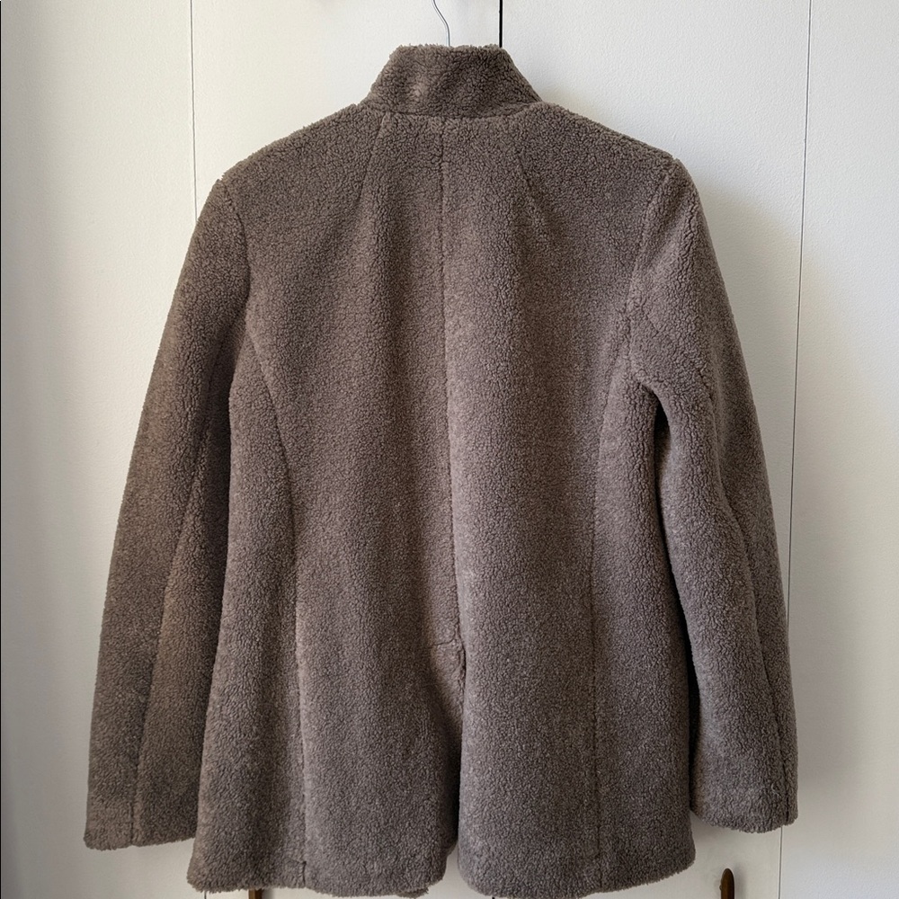 Banana Republic Women's Brown Teddy Coat - Picture 4 of 6